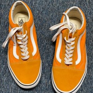 Orange Vans Old Skool Shoes